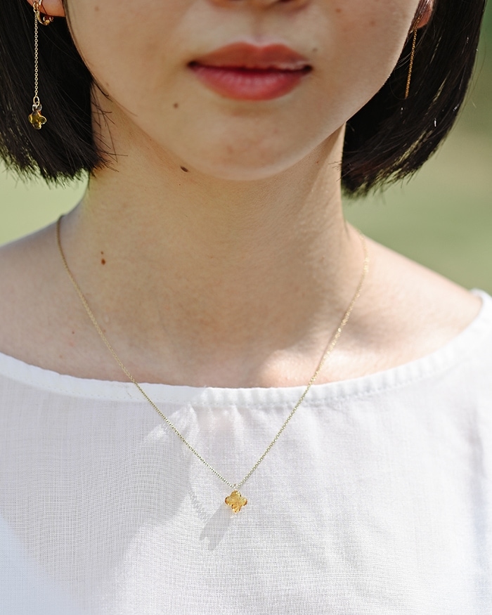 ネックレス キンモクセイ アンバー1